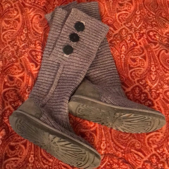 UGG knit grey boots - Picture 1 of 6